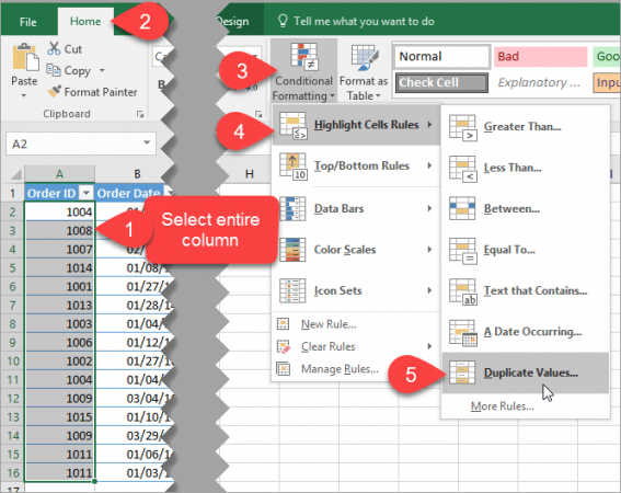 How to Filter for Duplicates with Conditional Formatting - Excel Campus