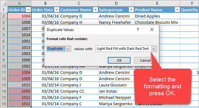How To Filter For Duplicates With Conditional Formatting Excel Campus 3225
