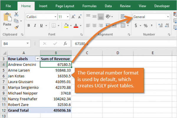 setting defaults in excel
