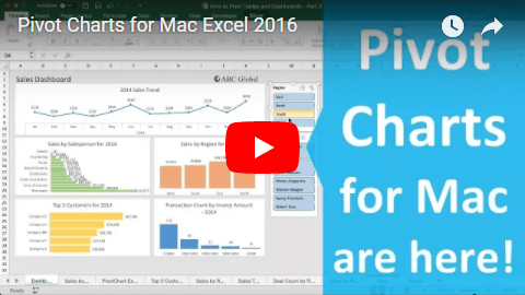 no pivot charts in excel for mac