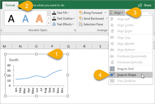 Resize & Align Dashboard Elements with Snap to Shape - Excel Campus