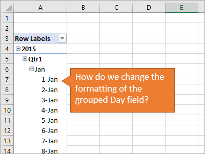 How to Change Date Formatting for Grouped Pivot Table Fields - Excel Campus