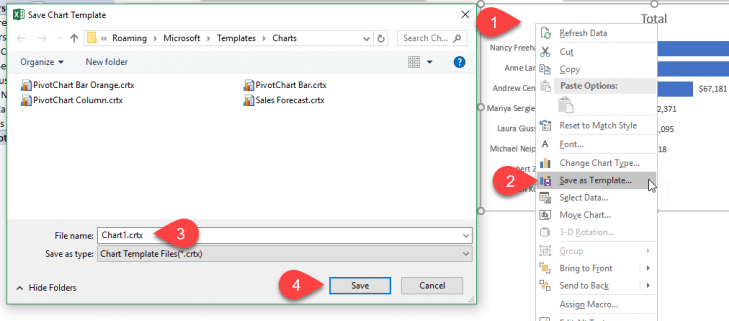 How to use Chart Templates for Default Chart Formatting - Excel Campus