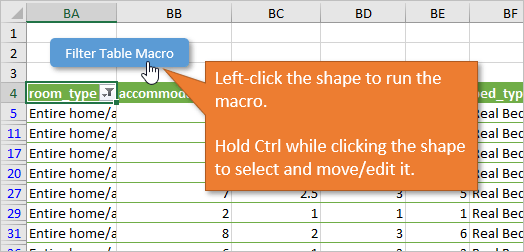 Left Click Shape to Run Macro - Ctrl to Select Edit Shape