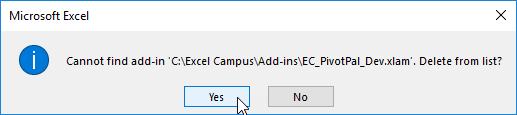 remove dymo from excel