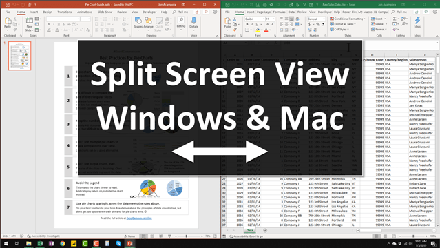 how to split screen macbook pro