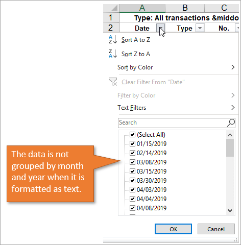 pdf converter to excel incorrect date format