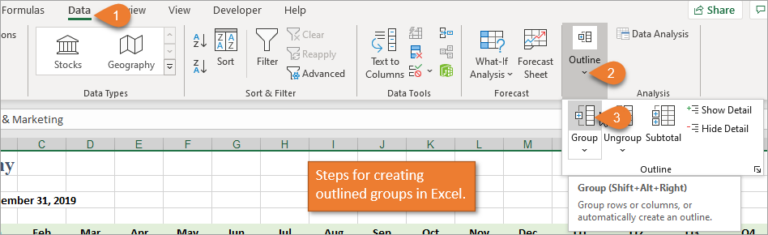 Quickly Hide Rows & Columns with Groups and Outlines in Excel - Excel ...