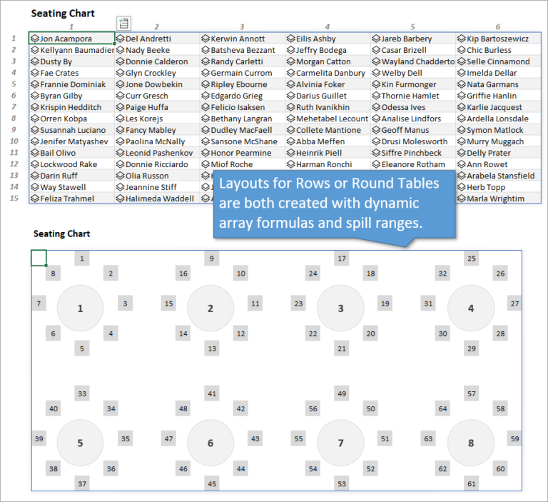 Seating Chart Planner - Excel Hash - Episode 3 - Excel Campus