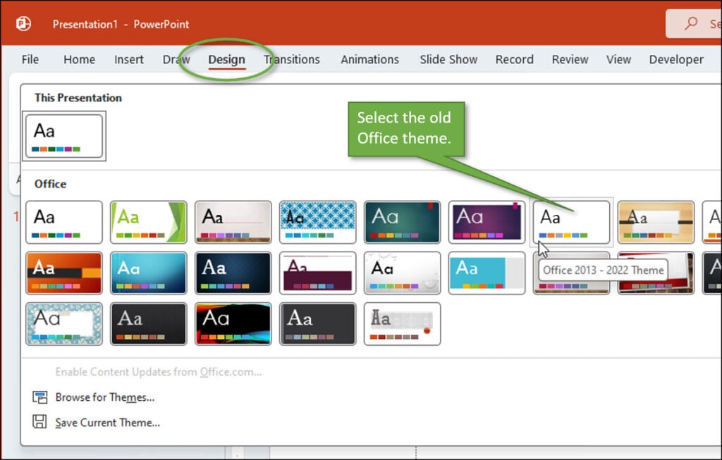 Microsoft Office 2023 Theme Color Update