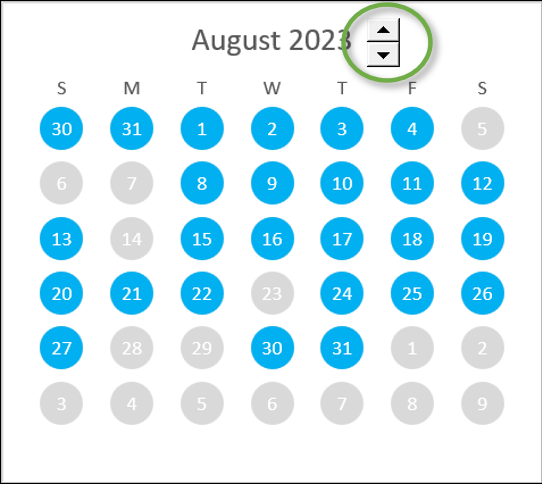 Interactive Calendar Chart with Weekly Goals - Part 2 - Excel Campus